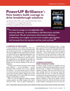 Download How leaders build Courage to PowerUP Brilliance™ (Mobius White Paper)